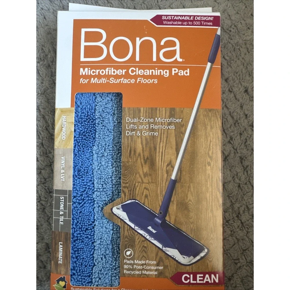 Bona Microfiber Cleaning Pad Refill for Multi-Surface Floors